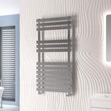 Eastbrook Designer Towel Radiator 1190 x 600 / Electric Only Eastbrook Biava Flat Straight Vertical Towel Rail in Chrome