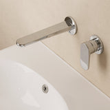 Crosswater Wall Mounted Basin Tap Chrome Crosswater Drift 2 Hole Wall Mounted  Basin Mixer Tap