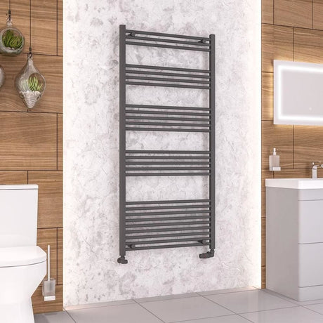 Eastbrook Wendover Straight Heated Towel Rail in Anthracite