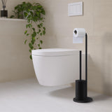 Smedbo Toilet Roll Holder Black Smedbo Beslagsboden Curve Freestanding Toilet Roll Holder and Toilet Brush