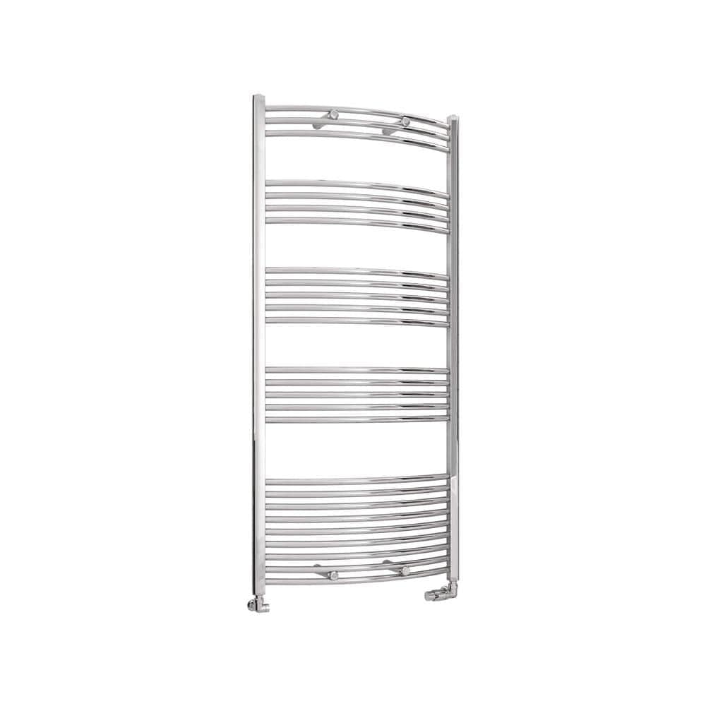 Eastbrook Wendover Curved Vertical Heated Towel Rail in Chrome