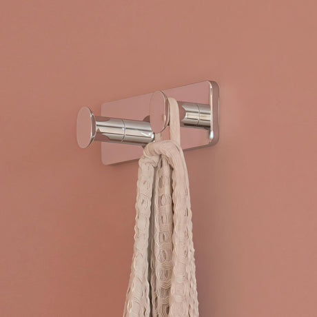 Roca Robe Hook Chrome Roca Victoria Square Double Robe Hook