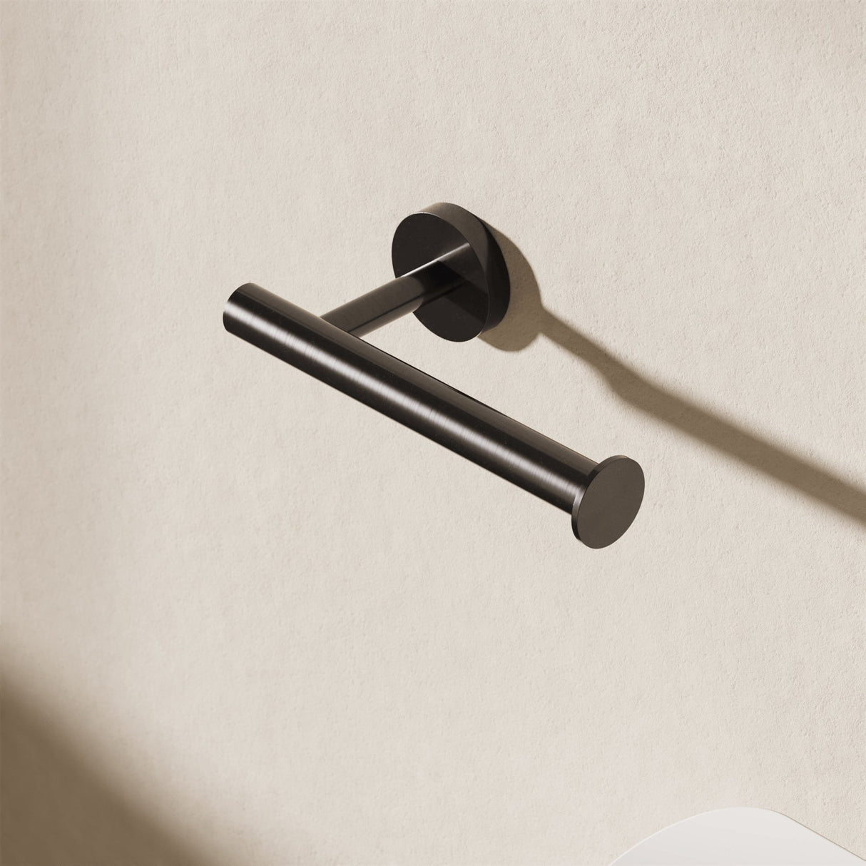 Crosswater Toilet Roll Holder Stainless Slate Crosswater 3ONE6 Toilet Roll Holder