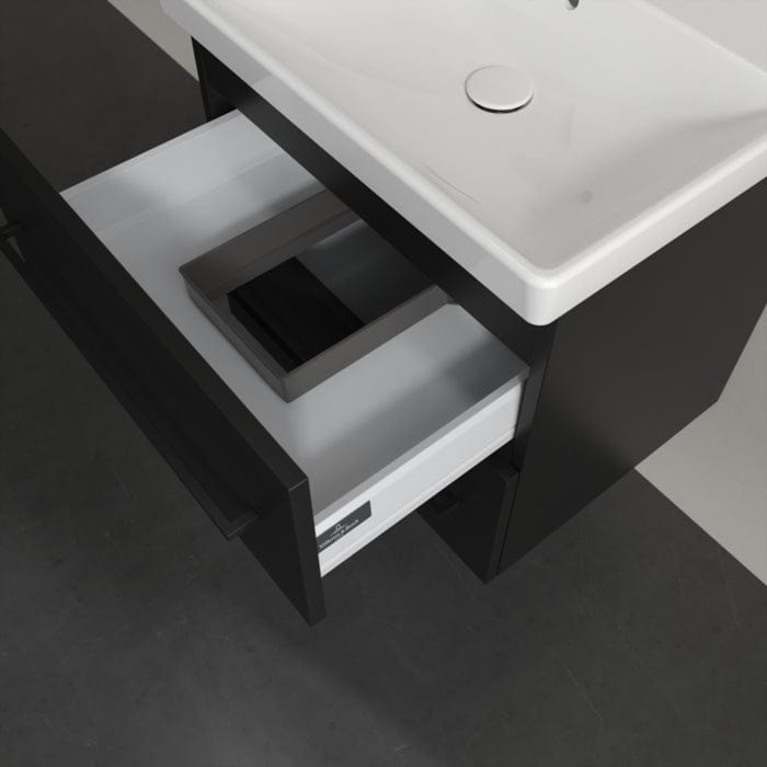 Villeroy & Boch Wall Mounted Vanity Unit Villeroy & Boch Avento Wall Hung Vanity Unit 580mm Two Drawers with Basin