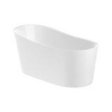 Roca Modern Freestanding Bath Roca Maui Round Freestanding Stonex® Bath with Click-Clack Waste