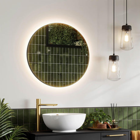 hib. Illuminated Mirror hib. Arcane Round LED Illuminated Mirror