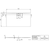 Villeroy & Boch Rectangle Shower Tray Villeroy & Boch Architectura Metalrim Rectangular Shower Tray in Alpin White