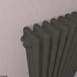 Eastbrook Rivassa Traditional 3 Column Radiator in Matt Black