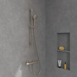 Villeroy & Boch Shower Riser Rail Villeroy & Boch Verve Riser Rail Shower Kit with Three Function Handset