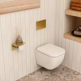Imex Wall Hung Toilet Imex Essence Wall Hung Short Projection Toilet with Soft Close Seat