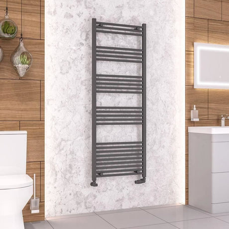 Eastbrook Wendover Straight Heated Towel Rail in Anthracite
