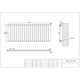 Aquarius Bathrooms Panel Radiator Aquarius Flat Panel Single Horizontal Radiator