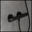 Villeroy & Boch Exposed Shower Valve Matt Black Villeroy & Boch Universal Thermostatic Round Bar Shower Valve