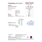 Heritage Granley Standard Basin with Pedestal