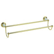 Heritage Towel Rails and Rings Vintage Gold Heritage Clifton Double Towel Rail