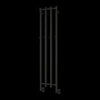 Aquarius Designer Radiator Matt Black Aquarius DigiTherm Solara Dry Electric Radiator with LCD Display