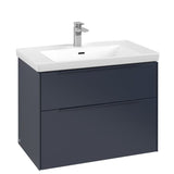 Villeroy & Boch Wall Mounted Vanity Unit Villeroy & Boch Subway 3.0 Wall Hung 800mm Two Drawer Vanity Unit with Basin