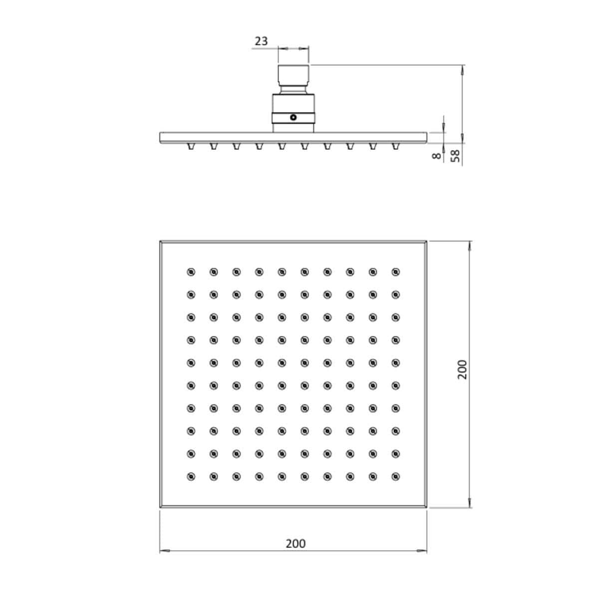 Crosswater Fixed Shower Head Crosswater Zion Fixed Shower Head