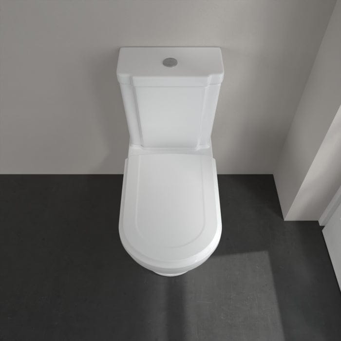 Villeroy & Boch Close Coupled Toilet Villeroy & Boch Hommage Traditional Close Coupled Toilet with Seat