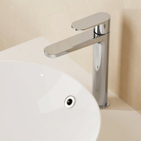 Crosswater Tall Basin Tap Chrome Crosswater Drift Tall Mono Basin Mixer Tap with Clicker Waste