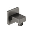 JTP Shower Brackets and Outlets Brushed Black JTP HIX Square Water Outlet