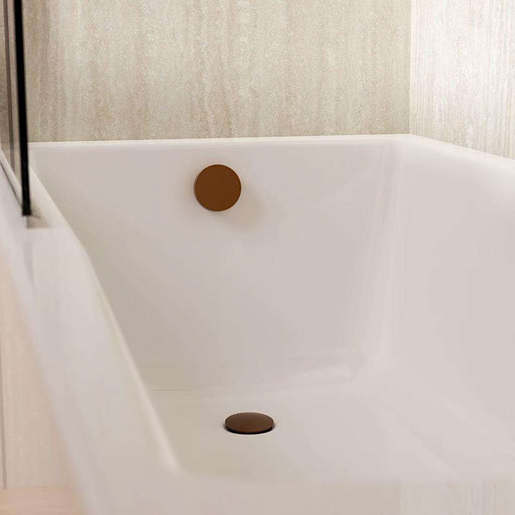 Crosswater Overflow Filler Brushed Bronze Crosswater MPRO Bath Filler with Click Clack Waste