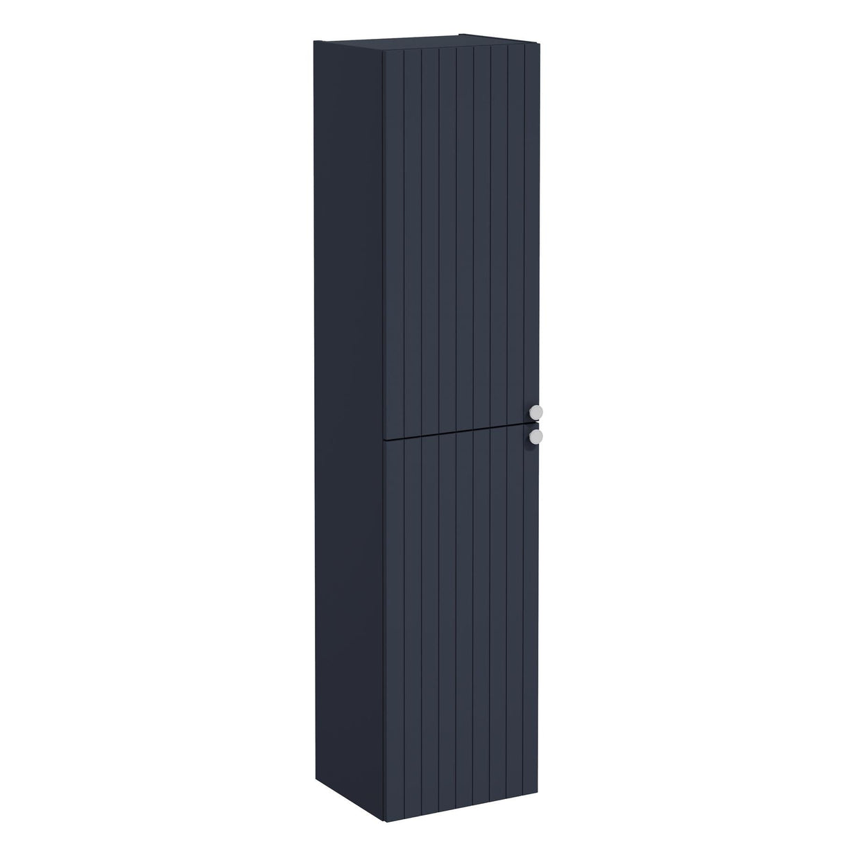 VitrA Storage Unit Matt Dark Blue VitrA Root Groove Wall Mounted Tall Storage Cabinet 1800 x 420mm