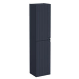 VitrA Storage Unit Matt Dark Blue VitrA Root Groove Wall Mounted Tall Storage Cabinet 1800 x 420mm