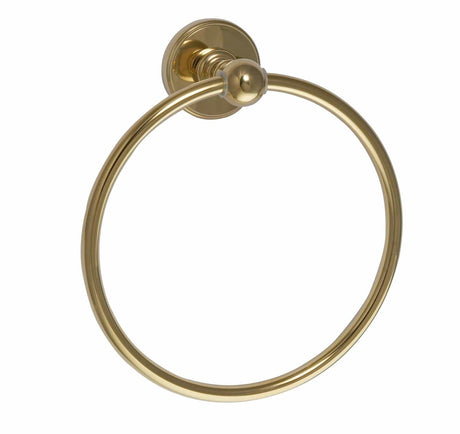 JTP Towel Rails and Rings Polished Gold JTP Grosvenor Towel Ring