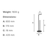 Smedbo Toilet Roll Holder Smedbo Beslagsboden Curve Freestanding Toilet Roll Holder and Spare Roll Holder