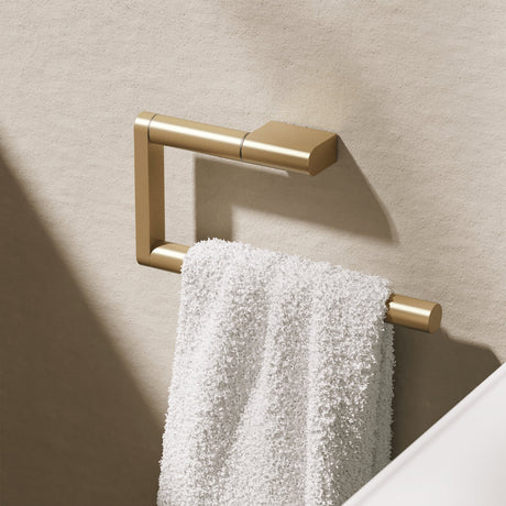 Crosswater Towel Rails and Rings Brushed Brass Crosswater MPRO Towel Ring