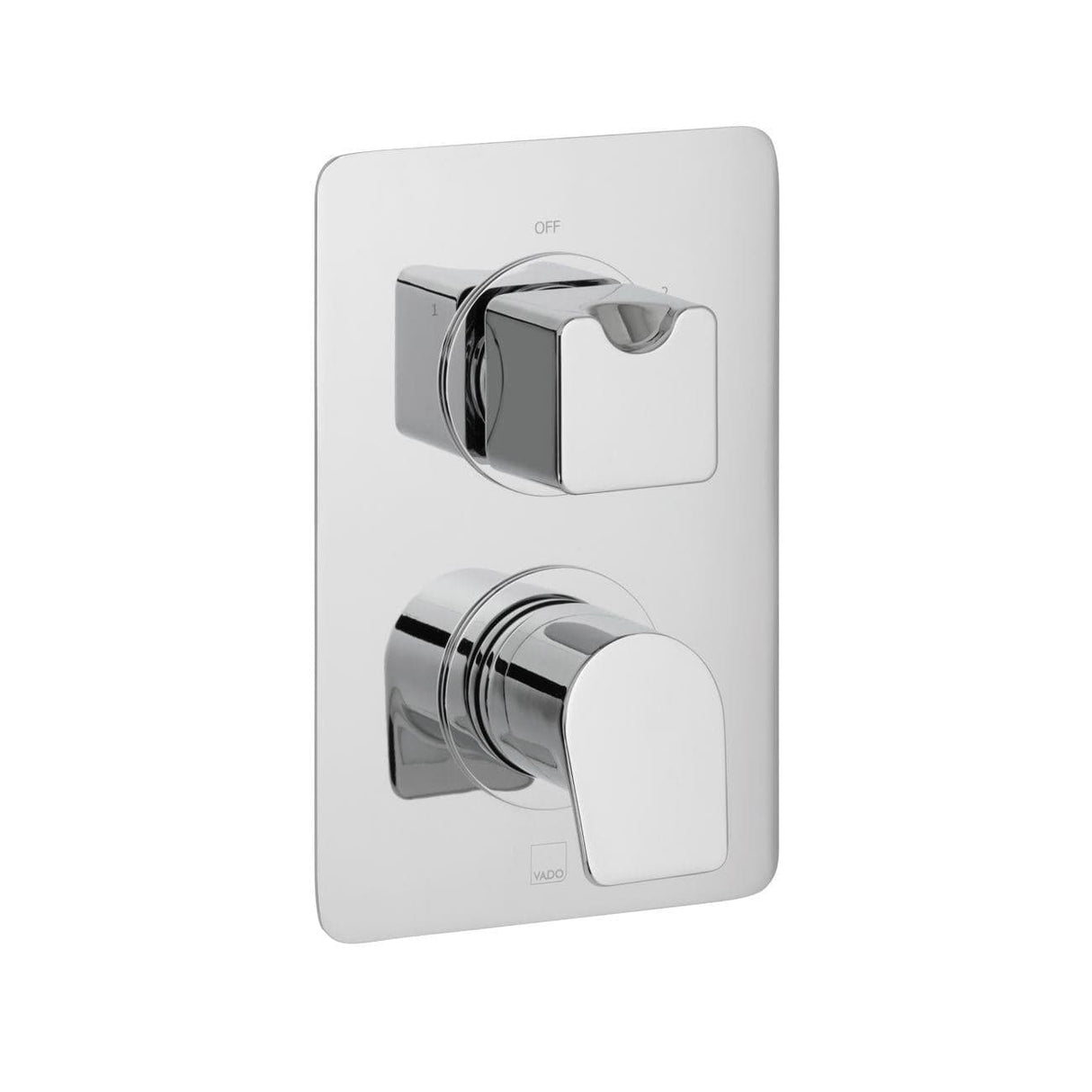 Vado Concealed Shower Valve Vado DX Photon 3 Outlet, 2 Handle Vertical Concealed Thermostatic Shower Valve in Chrome
