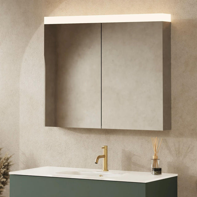 Crosswater Mirrored Cabinet 900 x 700mm Crosswater Image LED Illuminated Mirror Cabinet