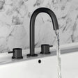 JTP Basin Mixer Tap JTP VOS 3 Hole Deck Mounted Basin Mixer Tap in Matt Black