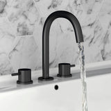 JTP Basin Mixer Tap JTP VOS 3 Hole Deck Mounted Basin Mixer Tap in Matt Black