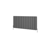 Eastbrook Panel Radiator Eastbrook Guardia Straight Horizontal Aluminium in Matt Anthracite