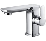 Flova Mono Basin Tap Flova Urban Basin Mixer Tap with Clicker Waste in Diamond Chrome