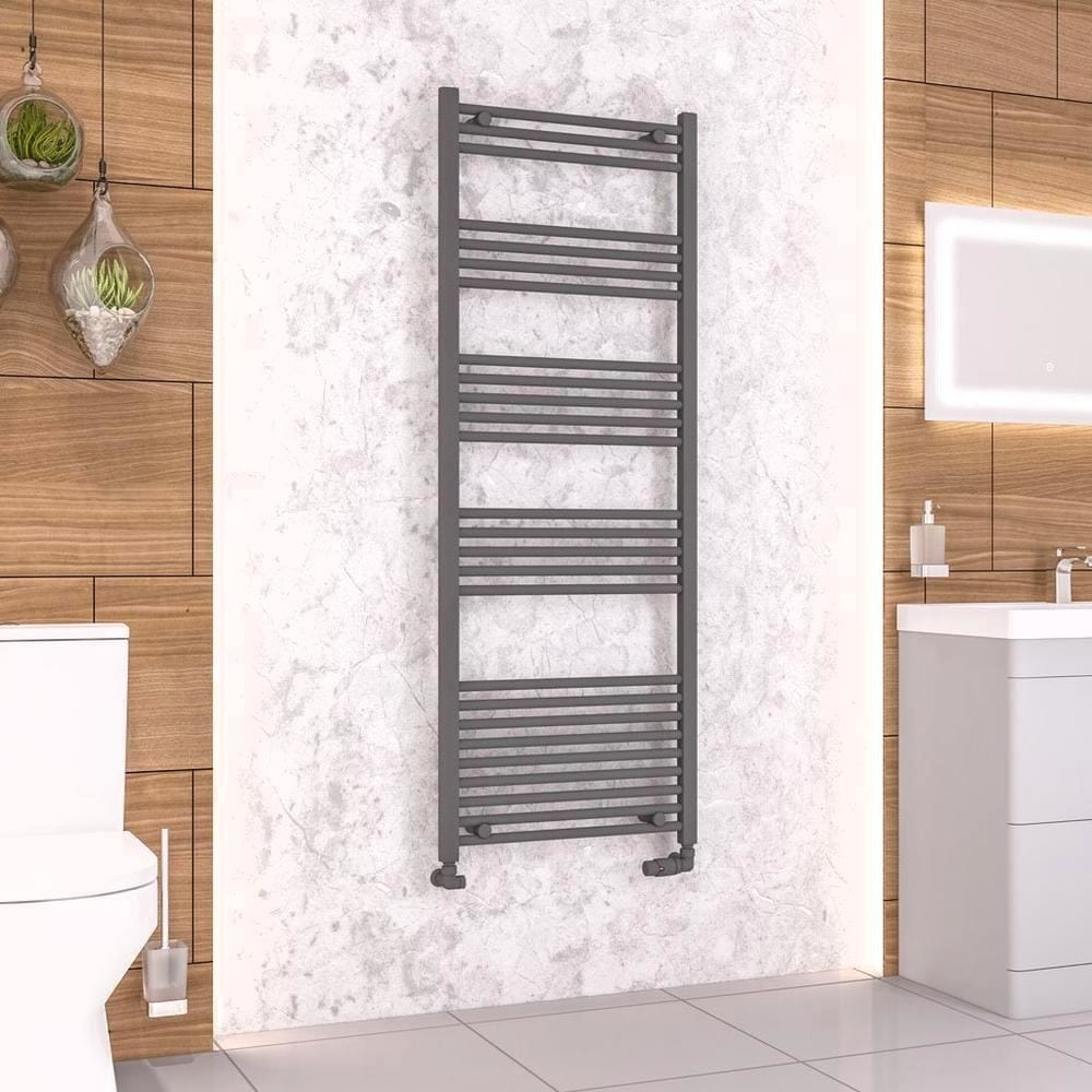 Eastbrook Wendover Straight Heated Towel Rail in Anthracite