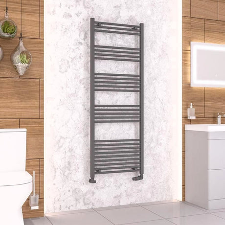 Eastbrook Wendover Straight Heated Towel Rail in Anthracite