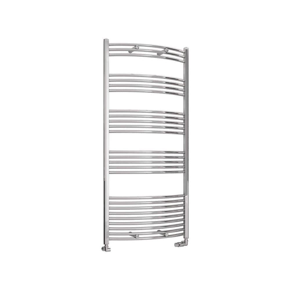 Eastbrook Wendover Curved Vertical Heated Towel Rail in Chrome