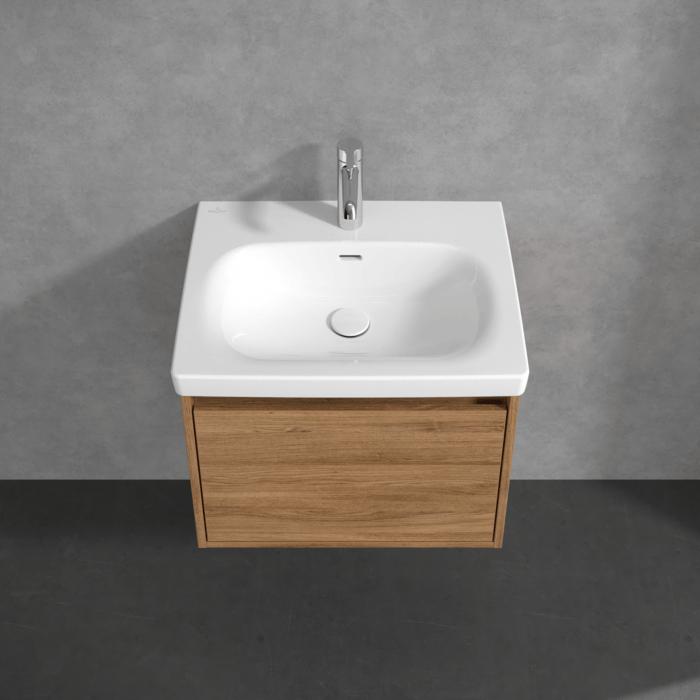 Villeroy & Boch Wall Mounted Vanity Unit Villeroy & Boch Skyla Wall Mounted 600mm One Drawer Vanity Unit with Basin