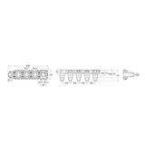 Roca Concealed Shower Set Roca T-Multi Switch Thermostatic Concealed Shower Valve with Rainshower Head, Pencil Handset  and Overflow Bath Filler