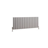 Eastbrook Panel Radiator Eastbrook Guardia Straight Horizontal Aluminium in Matt Grey