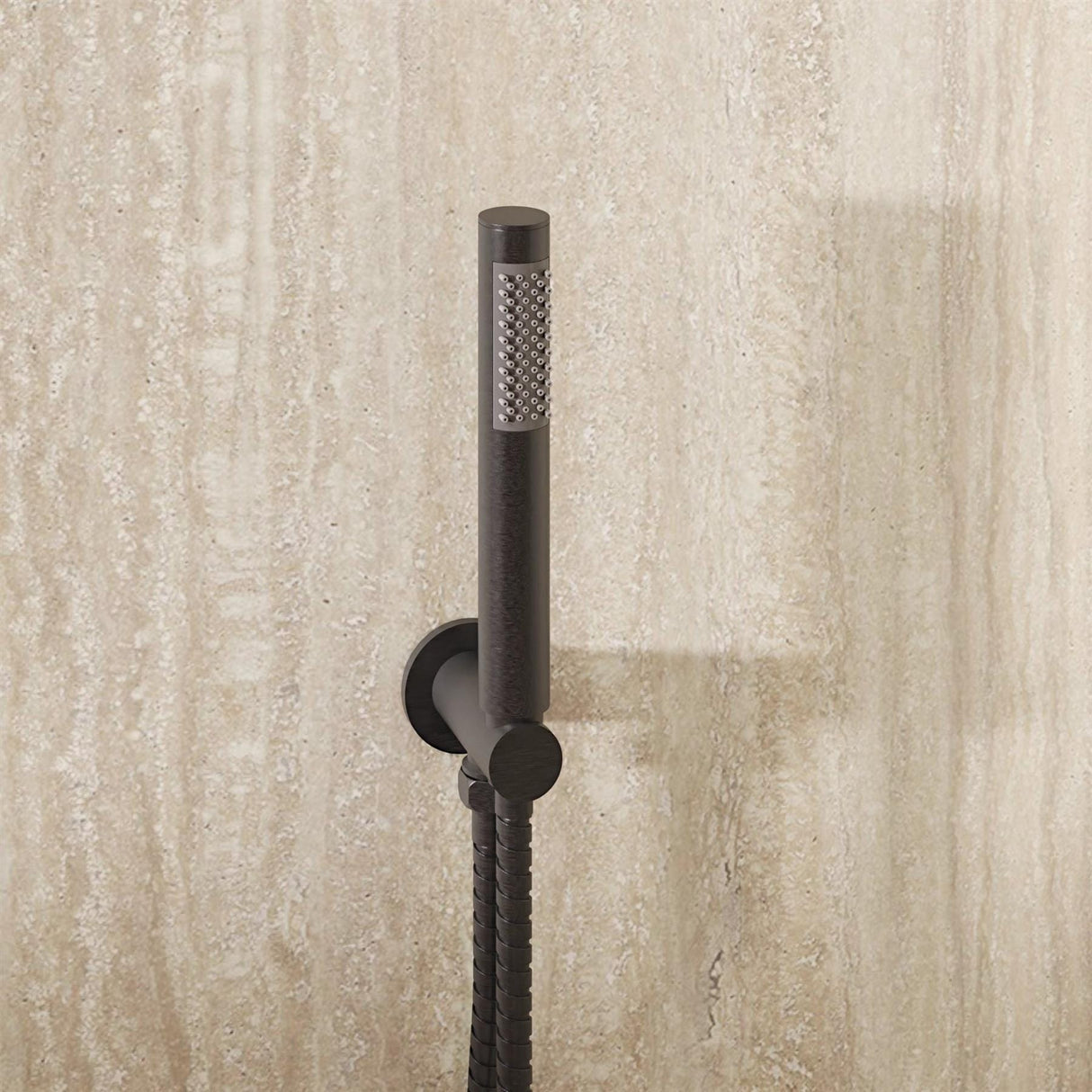 Crosswater Shower Handset Slate Crosswater MPRO Wall Mounted Outlet with Shower Handset and Hose
