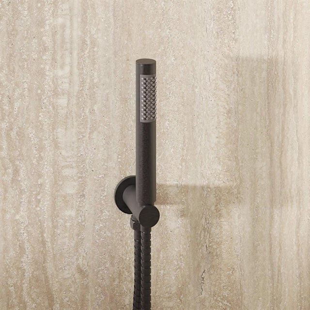 Crosswater Shower Handset Slate Crosswater MPRO Wall Mounted Outlet with Shower Handset and Hose