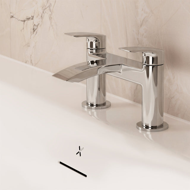Crosswater Bath Mixer Crosswater Flow Bath Filler Tap in Chrome