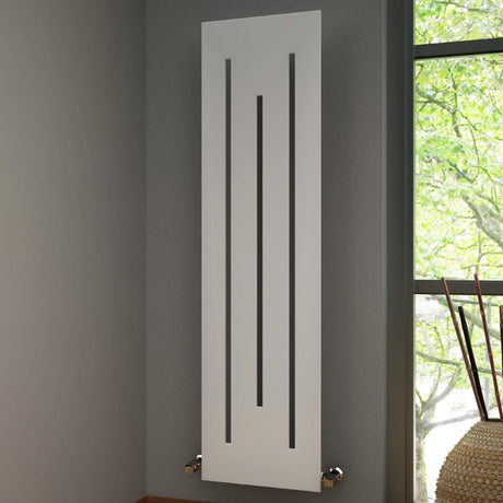 Reina Flat Panel Radiator White Reina Line Flat Panel Central Heating Designer Radiator - 1800 x 490mm