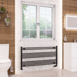 Eastbrook Ladder Rail 600 x 1200 / Central Heating Eastbrook Wendover Straight Vertical Heated Towel Rail in Matt Black