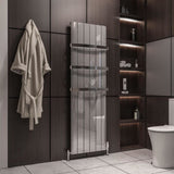 Eastbrook Panel Radiator 1800 x 565 / Central Heating Eastbrook Peretti Straight Vertical Aluminium Radiator in Polished Aluminium