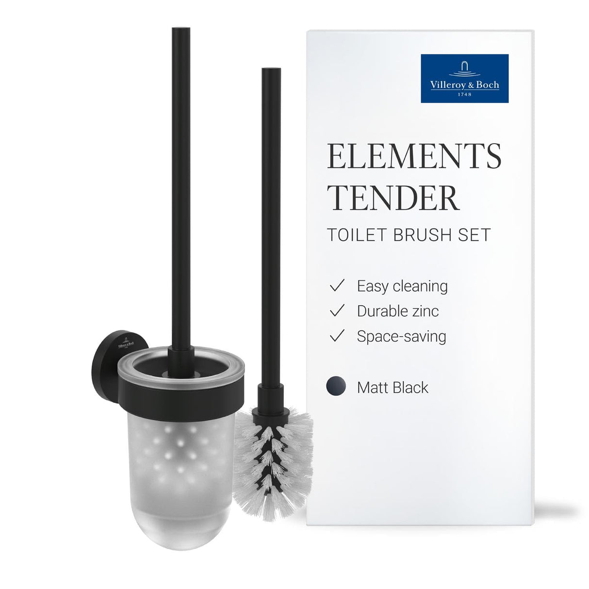 Villeroy & Boch Toilet Roll Holder Villeroy & Boch Elements - Tender Toilet Brush Set